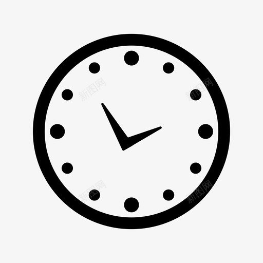 时钟时间字形图标svg_新图网 https://ixintu.com 字形 时钟 时间
