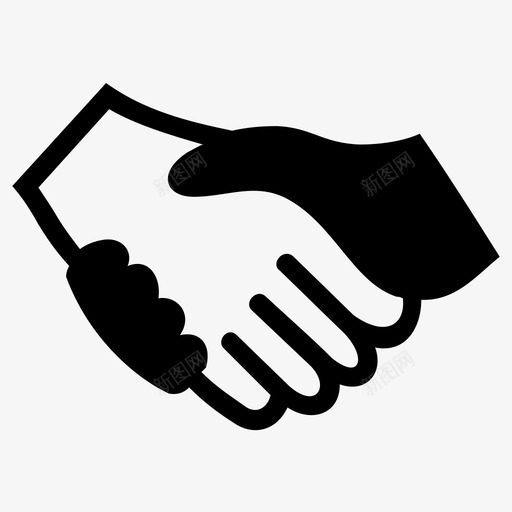合伙协议业务图标svg_新图网 https://ixintu.com 业务 交易 协议 合伙 合作 握手
