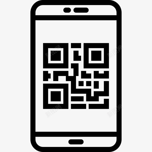 智能手机移动应用5线性图标svg_新图网 https://ixintu.com 智能手机 移动应用5 线性