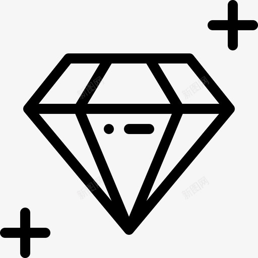 钻石营销seo14线性图标svg_新图网 https://ixintu.com 线性 营销seo14 钻石