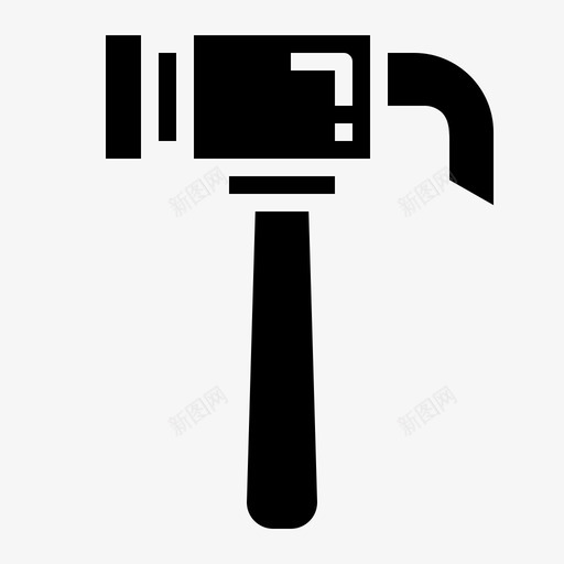 锤子建筑改良图标svg_新图网 https://ixintu.com 实心 工具 建筑 建筑工具 改良 锤子