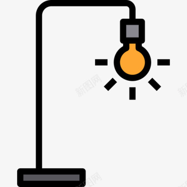 灯柱灯6线颜色图标图标