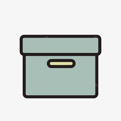 Storage box 收纳盒svg_新图网 https://ixintu.com Storage box 收纳盒 Storage box 填充 线性 扁平 多色 简约 精美 可爱 生活