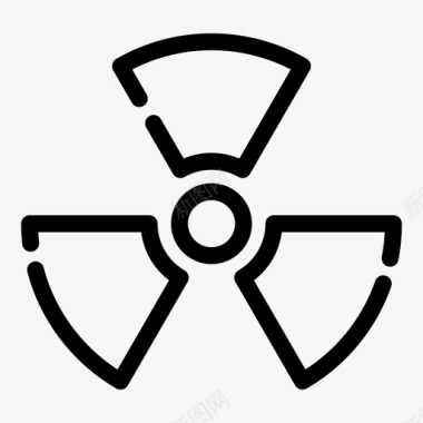 辐射小心危险图标图标