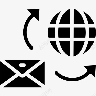 信件邮政服务2填充图标图标