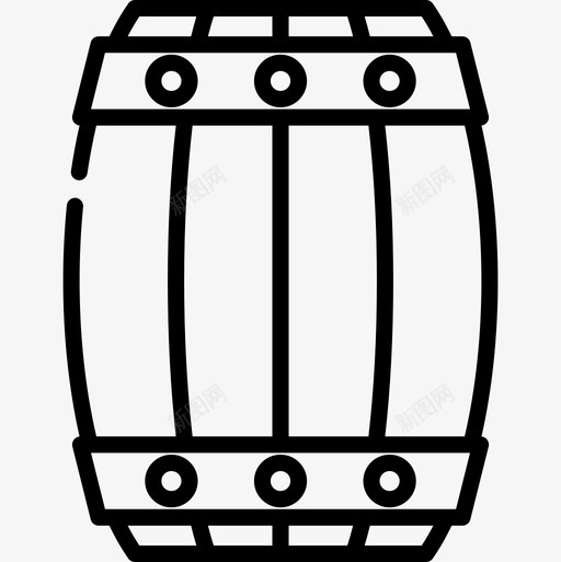 桶啤酒节30直线型图标svg_新图网 https://ixintu.com 啤酒节30 桶 直线型