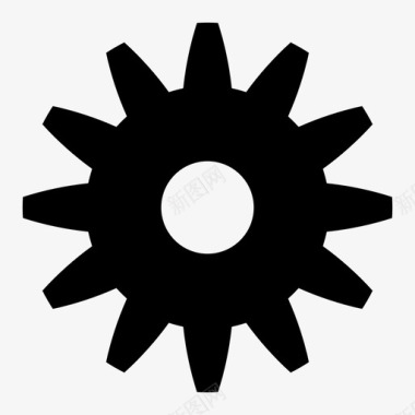 齿轮发动机工业图标图标