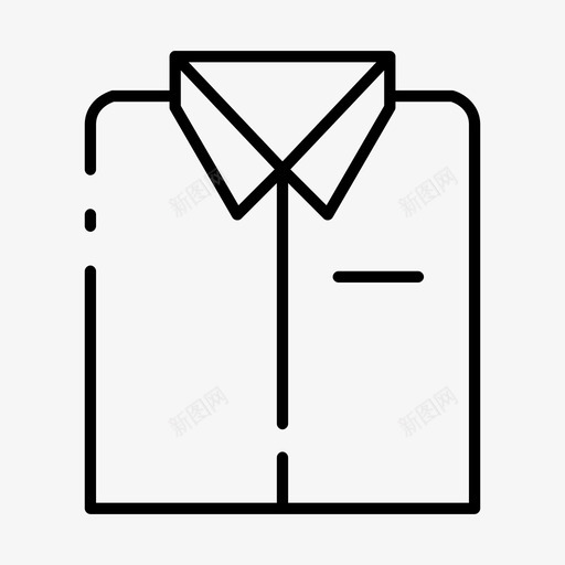 衬衫服装时装图标svg_新图网 https://ixintu.com 业务缺口薄 制服 时装 服装 衬衫