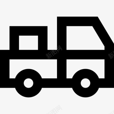 卡车物流37直线型图标图标