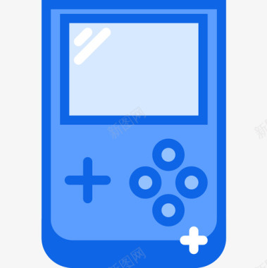 Gameboy游戏55蓝色图标图标