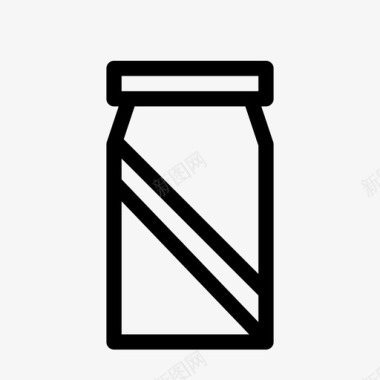 罐头牛奶饮料图标图标