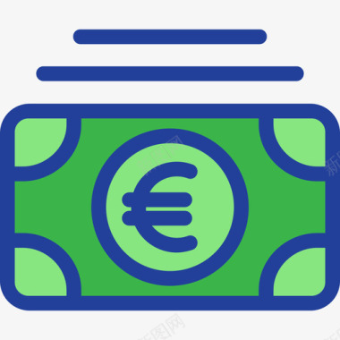 货币银行和金融15线性颜色图标图标