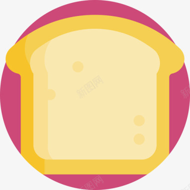面包食品111扁平图标图标