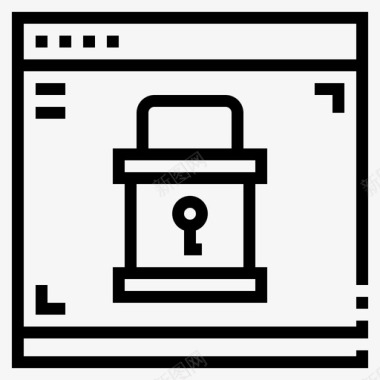接口锁安全图标图标