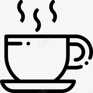 热咖啡15号吧台直式图标图标