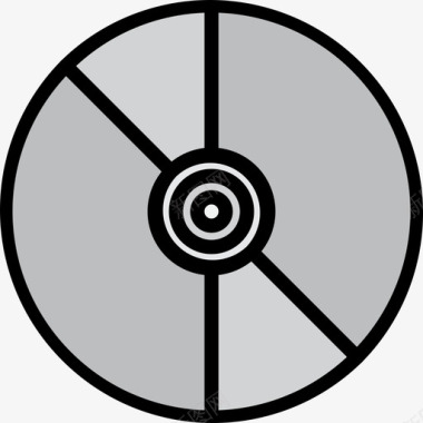 光盘教育157线性彩色图标图标