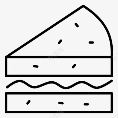 快餐面包三明治图标图标