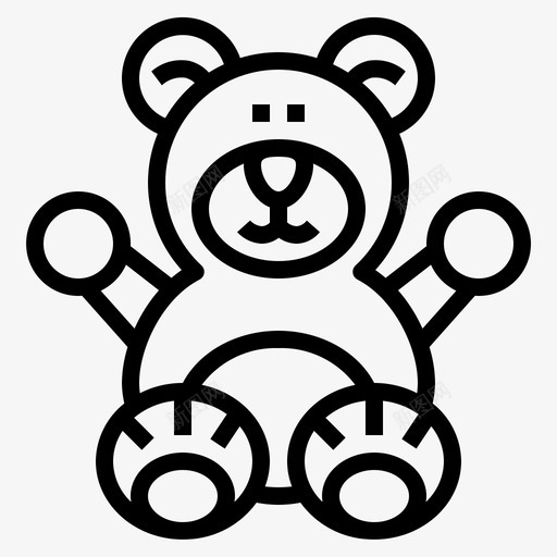 泰迪熊动物毛绒图标svg_新图网 https://ixintu.com 动物 毛绒 泰迪熊 玩具 集市