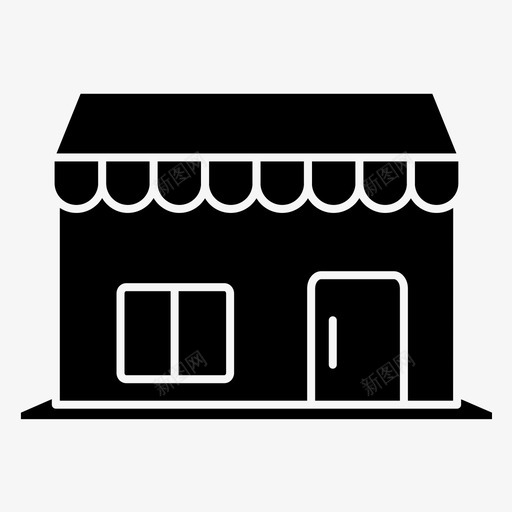 商店商场图标svg_新图网 https://ixintu.com 商场 商店