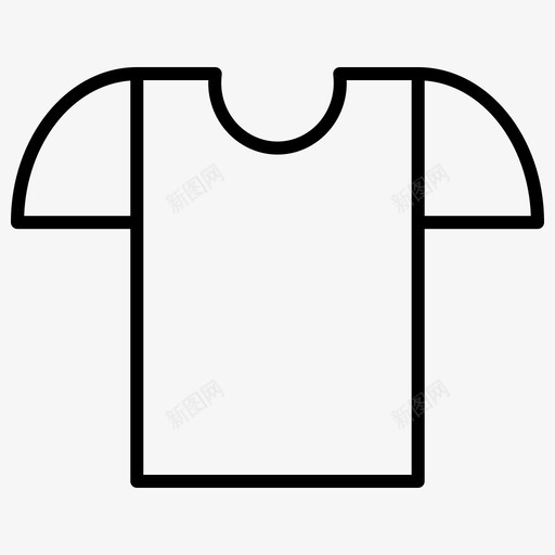 t恤衣服时装和薄衣服图标svg_新图网 https://ixintu.com t恤 时装和薄衣服 衣服
