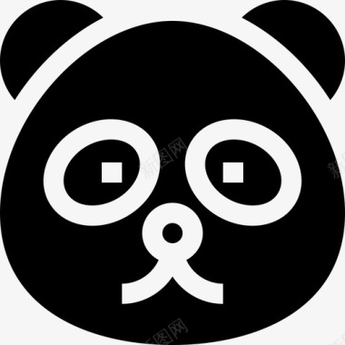 熊猫动物园2填充图标图标