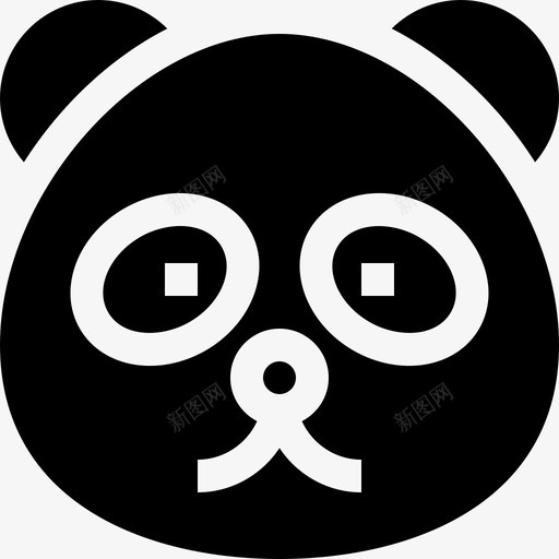 熊猫动物园2填充图标svg_新图网 https://ixintu.com 动物园2 填充 熊猫