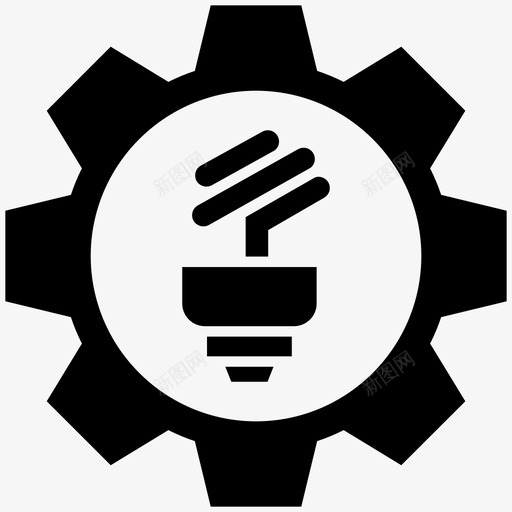 电源管理生态能源管理图标svg_新图网 https://ixintu.com 与环境相关的字形图标 生产力提高 生态 电源管理 能源可持续性 能源管理