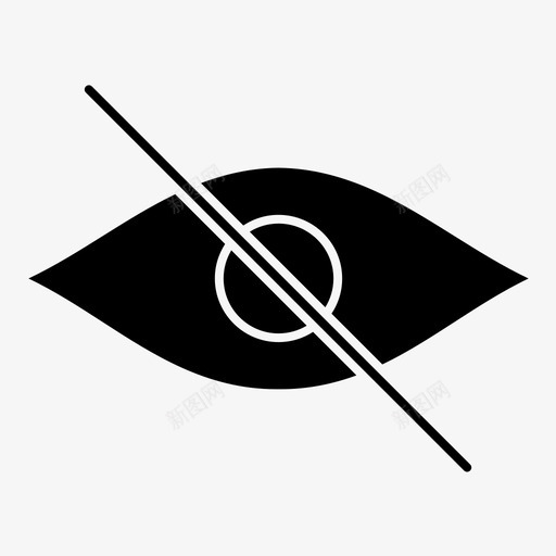 眼睛摄像头隐藏图标svg_新图网 https://ixintu.com 保护 摄像头 眼睛 隐藏
