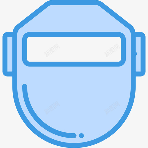 面罩结构7蓝色图标svg_新图网 https://ixintu.com 结构7 蓝色 面罩