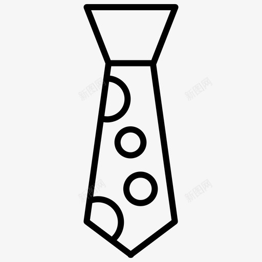 领带时尚服装薄图标svg_新图网 https://ixintu.com 时尚 服装薄 领带