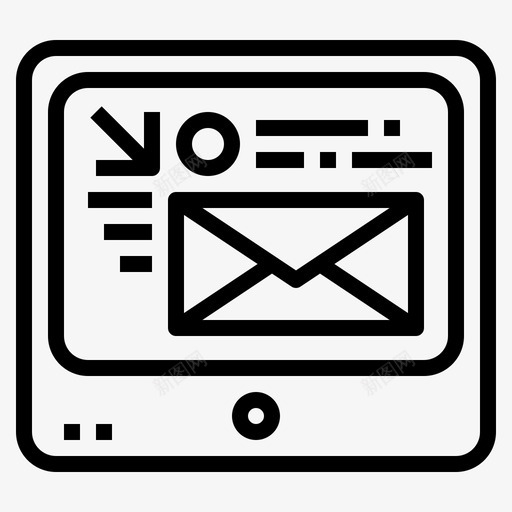 电子邮件信封营销图标svg_新图网 https://ixintu.com 信封 信息 广告 电子邮件 营销