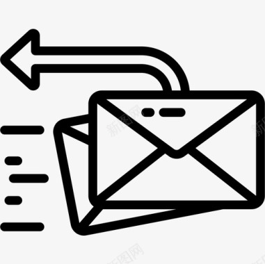 信件邮政直邮图标图标
