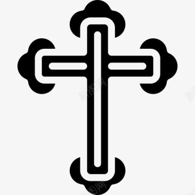 十字架死亡之日4填充图标图标