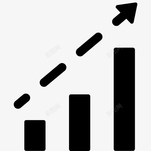利润上升条形图业务图标svg_新图网 https://ixintu.com 业务 业务4 利润上升 图表 增长 条形图