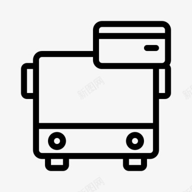 巴士租赁汽车运输图标图标
