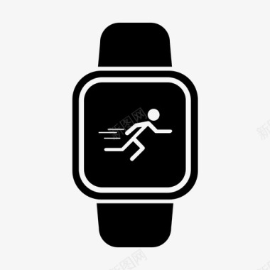 智能手表训练运动跑步图标图标