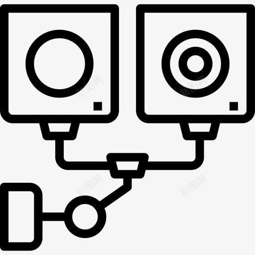 双人cctv2直线图标svg_新图网 https://ixintu.com cctv2 双人 直线