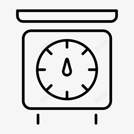 厨房秤支票工具图标svg_新图网 https://ixintu.com 厨房秤 工具 支票 杂项