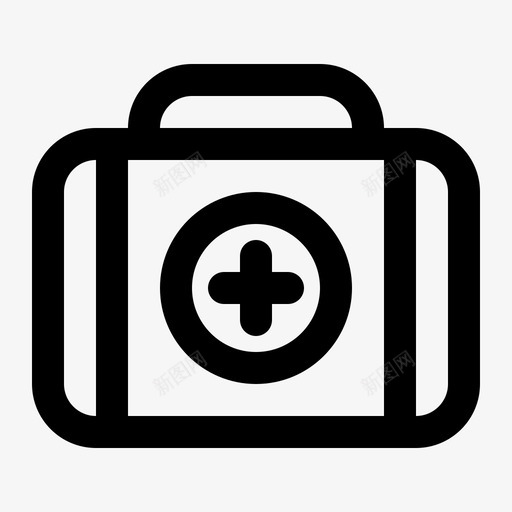 绷带急救箱卫生图标svg_新图网 https://ixintu.com 医疗 医疗线 卫生 急救箱 绷带 药品