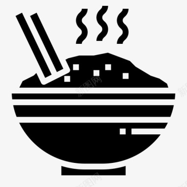 米饭碗食物图标图标
