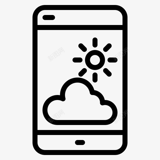 天气设备数字图标svg_新图网 https://ixintu.com 天气 屏幕 技术 数字 智能手机 电子 设备