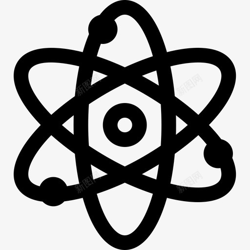 原子物理学11线性图标svg_新图网 https://ixintu.com 原子 物理学11 线性