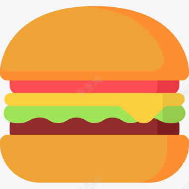 汉堡快餐44无糖图标图标