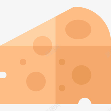 奶酪荷兰奶酪扁平奶酪图标图标