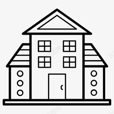 住宅楼家庭住宅住宅图标图标