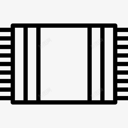 毛巾浴室9线性图标svg_新图网 https://ixintu.com 毛巾 浴室9 线性