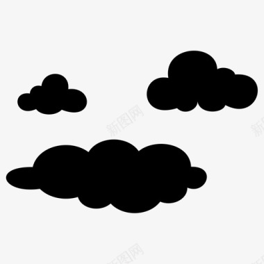 云气候阴天图标图标