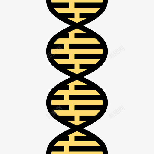 Dna结构科学38线性颜色图标svg_新图网 https://ixintu.com Dna结构 科学38 线性颜色