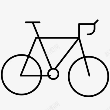 自行车公路自行车交通工具图标图标