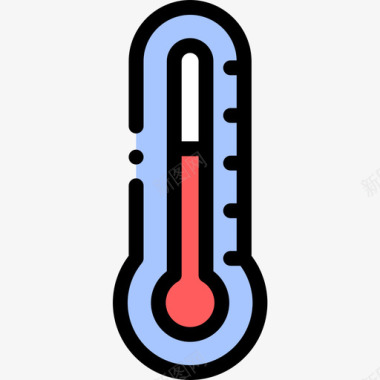 温度物理13线性颜色图标图标